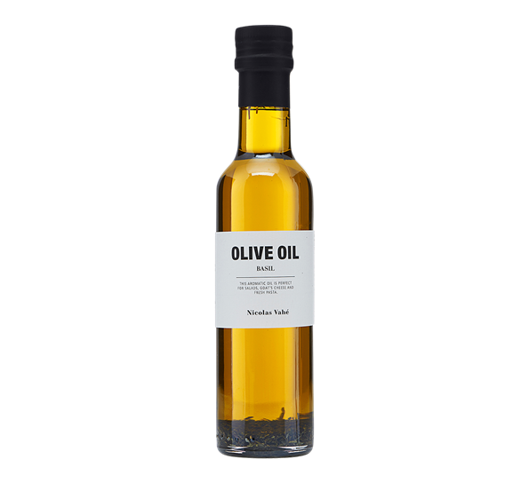 Olivenolje basilikum 250ml fra Nicolas Vahé