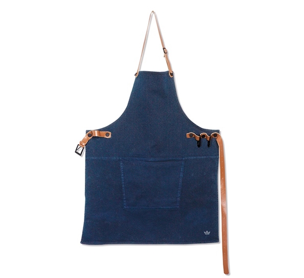 BBQ Style forkle canvas dark blue fra Dutchdeluxes