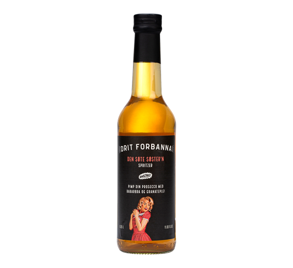 Den Søte Søster'n spritzer Rabarbra & Granateple 35 cl Drit Forbanna
