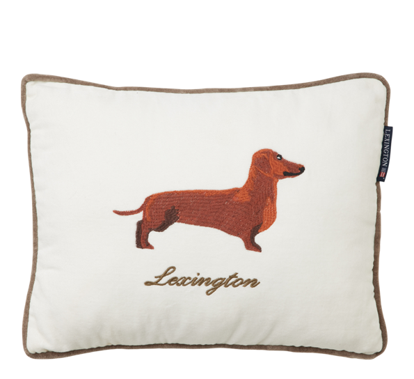 <p>Dog pute fløyel 40x30 cm beige Lexington</p>