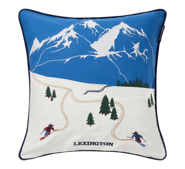 <p>Down Hill putetrekk blå hvit 50x50 cm Lexington</p>