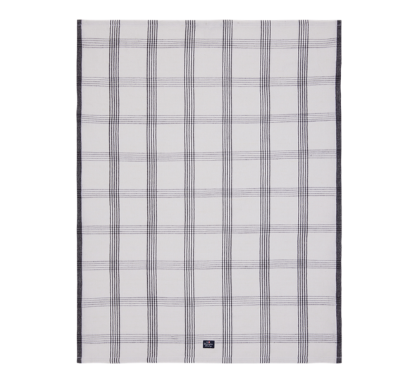 <p>Checked kjøkkenhåndkle 50x70 cm hvit Lexington</p>