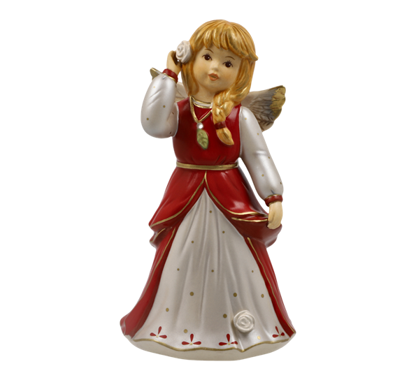 Christmas red engel Dressed up for christmas 15,5 cm fra Goebel