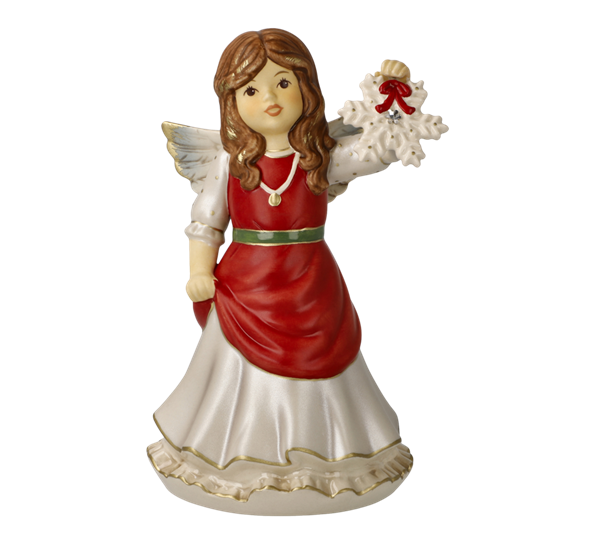 <p>Christmas red engel spilledåse Enchanting ice flower 14,5 cm fra Goebel</p>
