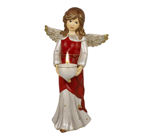 <p>Christmas red engel telysestake The magic of christmas 33 cm fra Goebel</p>
