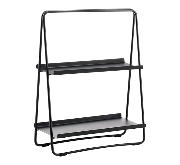 Singles hylle a-table sort 58 cm fra Zone