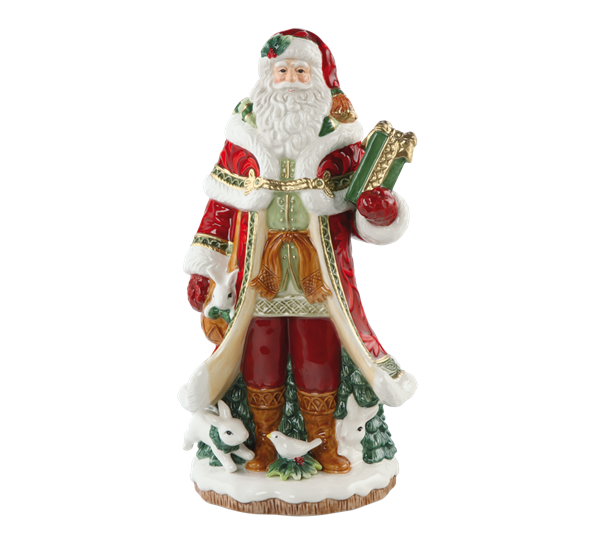 F&F Julenisse med gave 32,5 cm fra Goebel