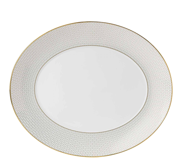 Gio Gold ovalt fat 33 cm fra Wedgwood