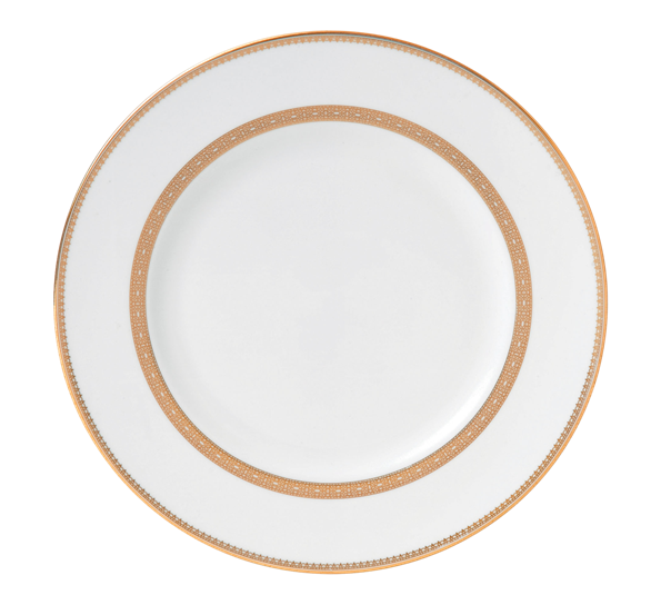 Lace Gold tallerken flat 27 cm fra Wedgwood