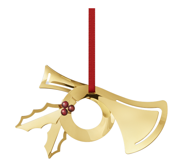 CC 2026 juleornament horn 18K gull Georg Jensen