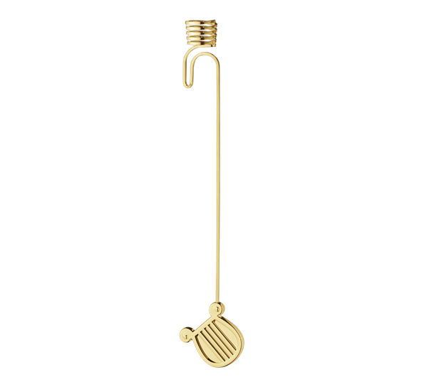 CC 2026 lysholder harpe 18K gull Georg Jensen