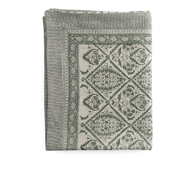 Jaipur linduk 150x230 cm mosegrønn Chamois