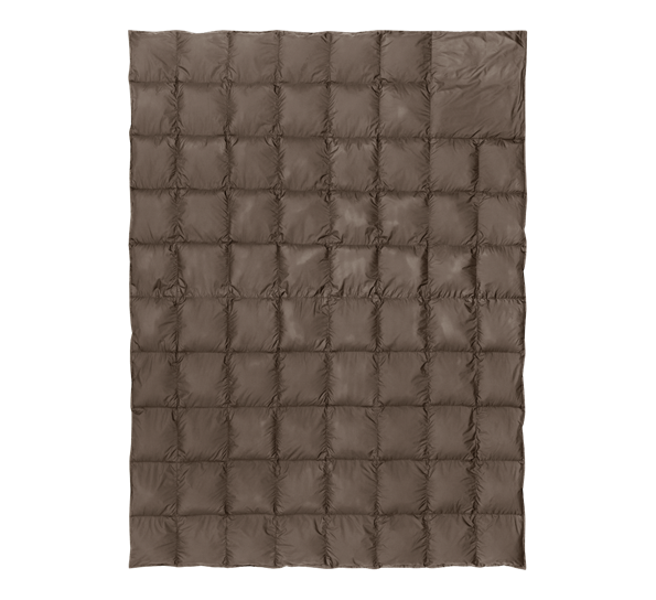 Skumring dunpledd 130x170 cm sjokoladebrun Høie