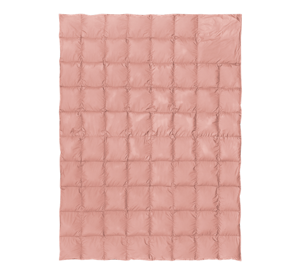 Skumring dunpledd 130x170 cm varm rosa Høie