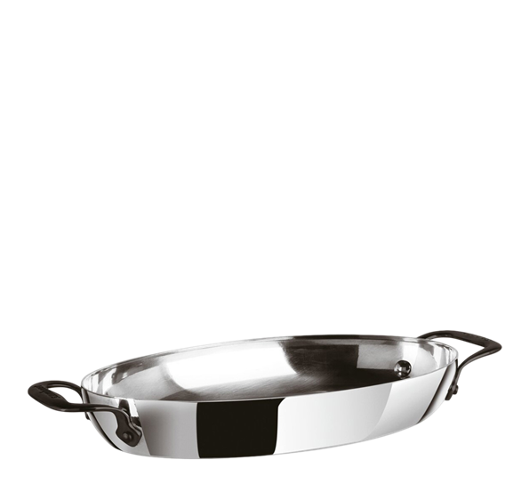 Home Chef oval gryte 1,4L 30x18x5 cm 5-lags rustfritt stål Sambonet
