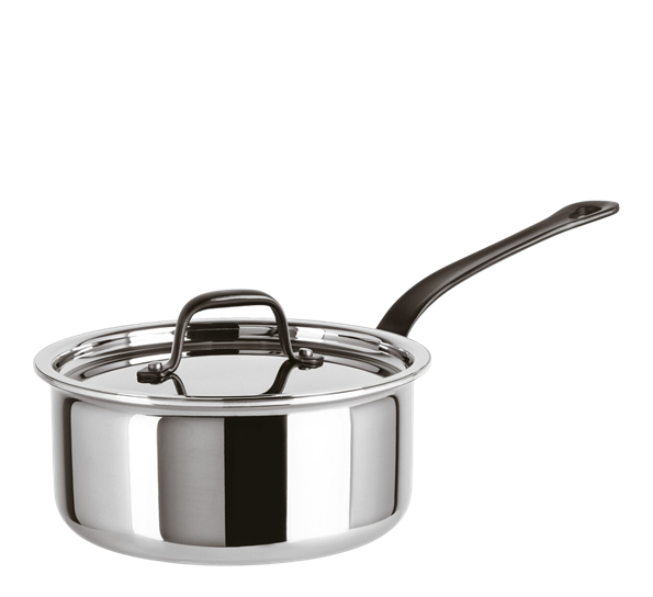 <p>Home Chef høy kasserolle 1,9L&nbsp;h9 cm 5-lags rustfritt stål Sambonet</p>
