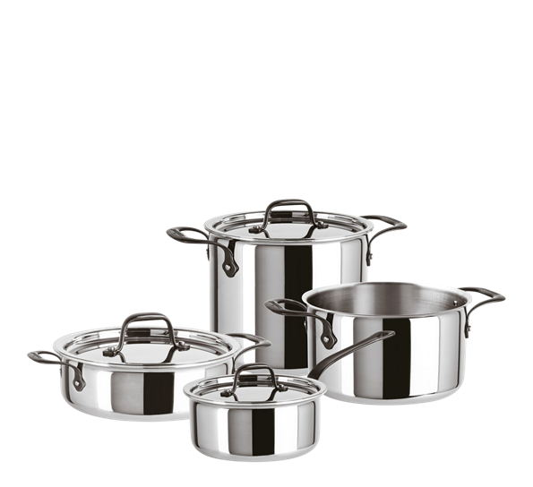 Home Chef grytesett med lokk 7 deler 5-lags rustfritt stål Sambonet
