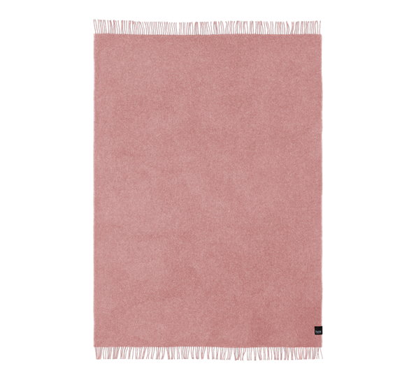 Falketind ullpledd varm rosa 120x180 cm Høie
