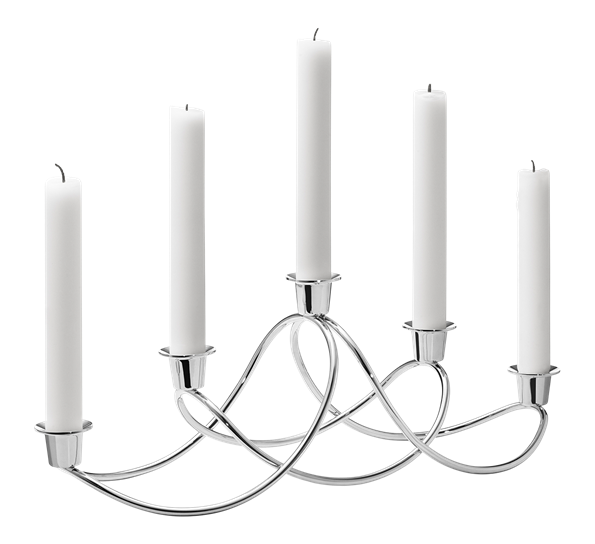 Harmony lysestake stål fra Georg Jensen