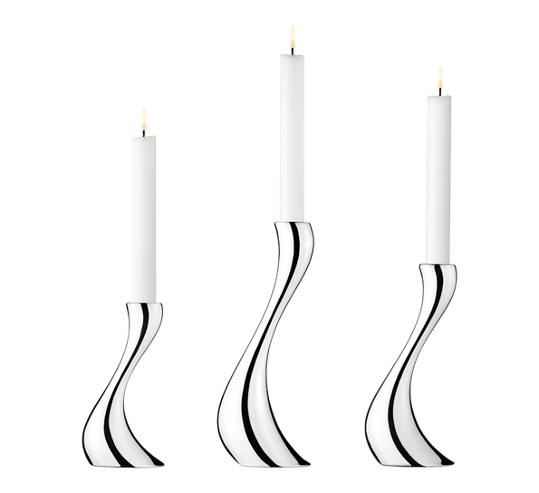 Cobra lysestaker 3 stk fra Georg Jensen