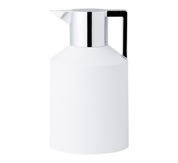 Geo termokanne 1,5 l hvit og sølv fra Normann Copenhagen
