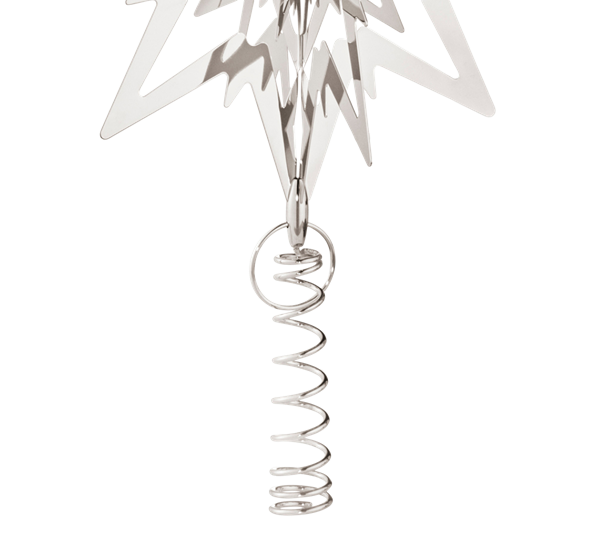 Toppstjerne spiral 180mm palladium fra Georg Jensen