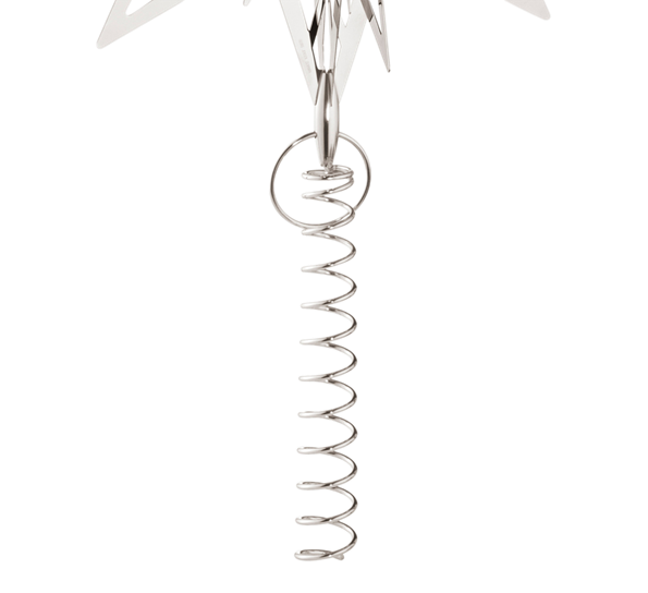 Toppstjerne spiral 230mm palladium fra Georg Jensen