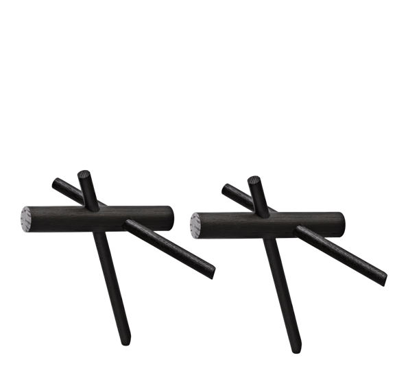 Sticks knagger 2stk sort fra Normann Copenhagen