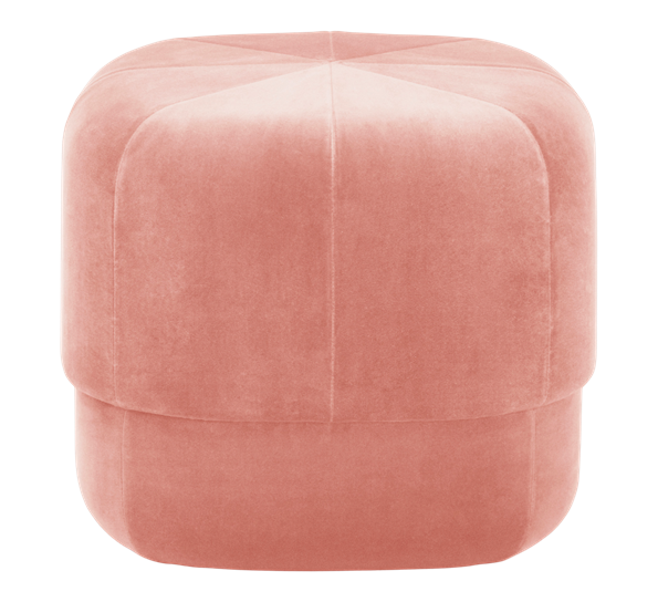 Circus puff liten blush velur fra Normann Copenhagen