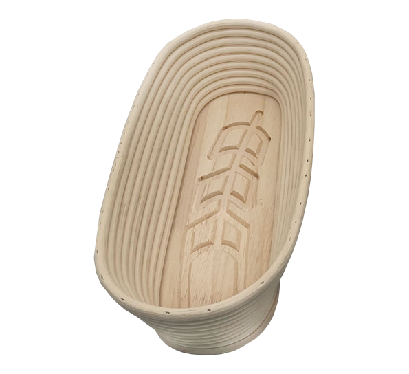 Hevekurv oval 30x16x8 cm med duk fra Aanonsen