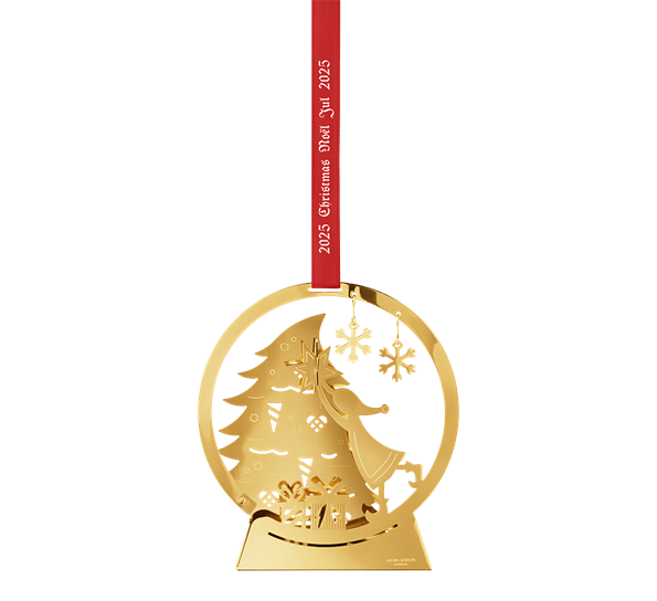 CC 2025 juleuro snøkule gull fra Georg Jensen