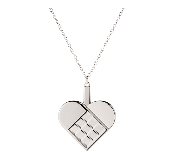 CC 2025 oranment hjerte palladium fra Georg Jensen
