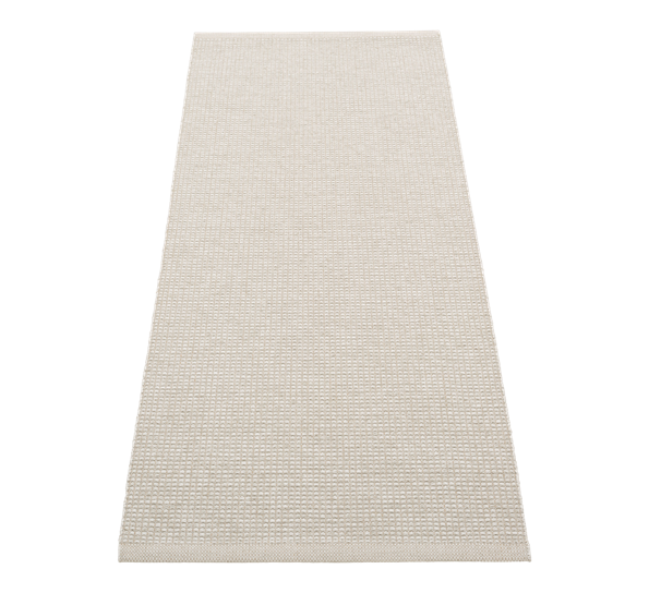 Emm matte med lintråd fossil grey 70x180 cm fra Pappelina