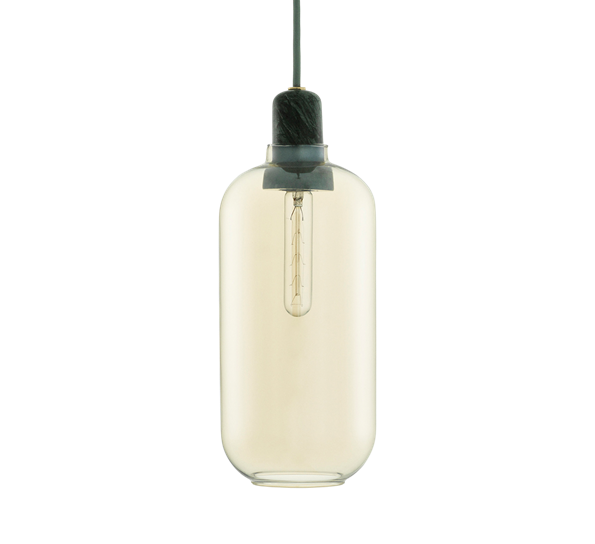 Amp lampe stor gull grønn fra Normann Copenhagen