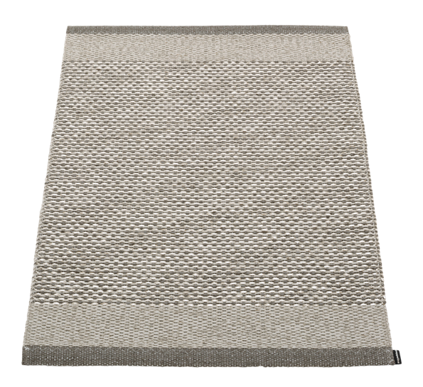 Edit matte charcoal warm grey stone metallic 140x200 cm fra Pappelina