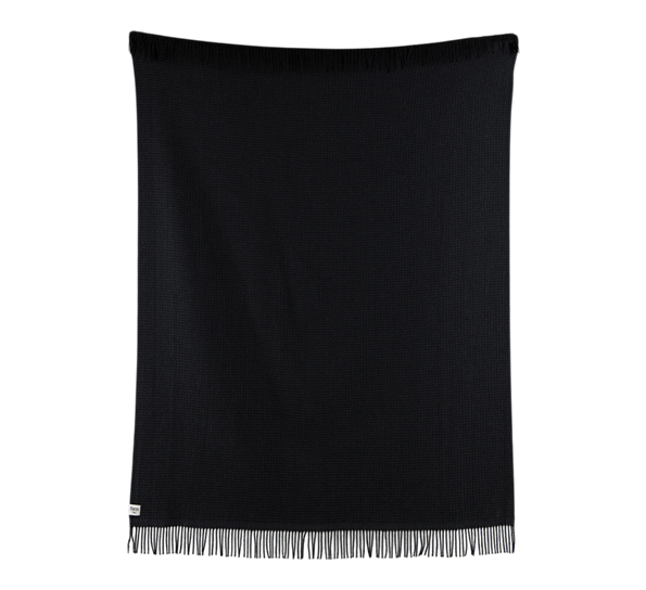 Vega lammeullspledd mørkegrått 210x150 cm fra Røros Tweed