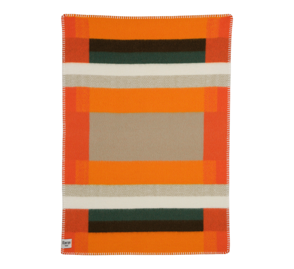 Mikkel babypledd oransje 67x100 cm fra Røros Tweed