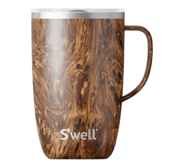 Krus 4,7dl med hank Teakwood fra S`well