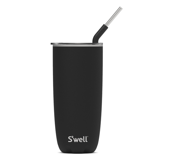 Tumbler 7dl med sugerør onyx fra S`well