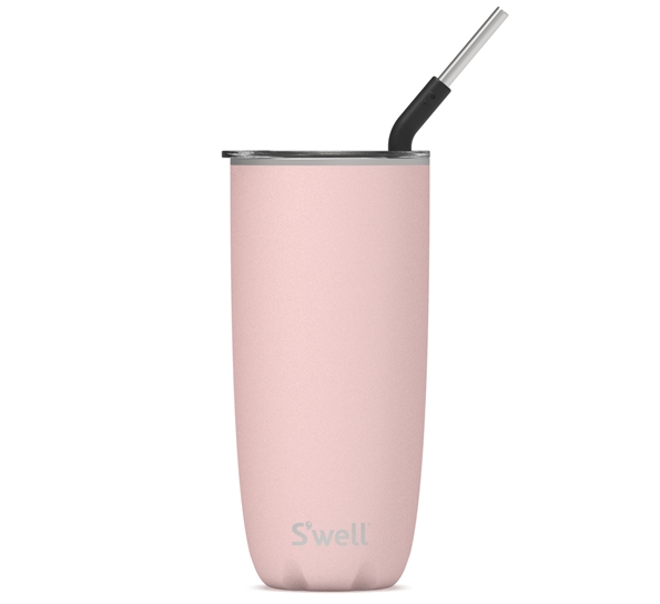 Tumbler 7dl med sugerør pink topaz fra S`well