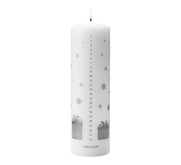 CC 2025 kalenderlys sølv fra Georg Jensen