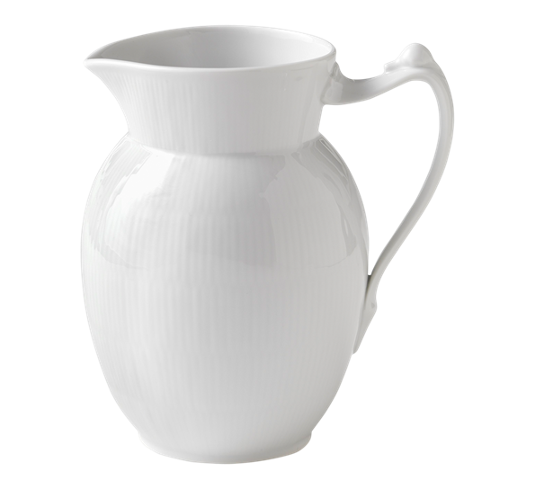 Hvit Riflet mugge 1,7 liter Royal Copenhagen