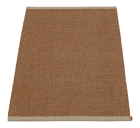 Nils matte rust mørk lin 70x240 cm Pappelina