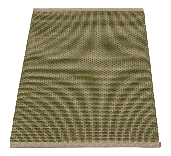 <p>Nils matte mørk oliven&nbsp;mørk lin 70x180 cm Pappelina</p>
