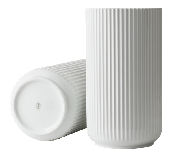 Lyngbyvase 38 cm hvit fra Lyngby Porcelæn
