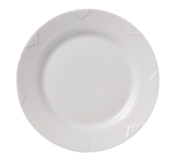 White Elements dessertasjett 19 cm fra Royal Copenhagen