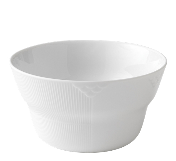 White Elements skål 65 cl fra Royal Copenhagen