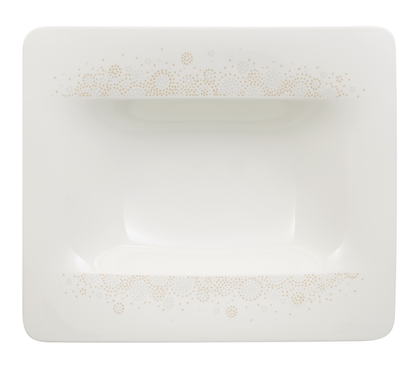 Modern Grace Grey tallerken dyp 24x24 cm fra Villeroy & Boch