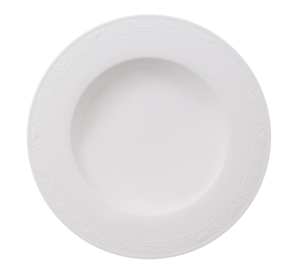 White Pearl tallerken dyp 24 cm fra Villeroy & Boch