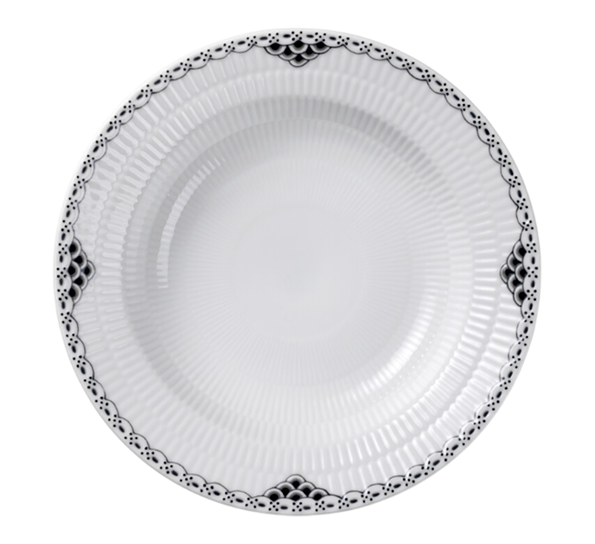 Sort Riflet Blonde dyp tallerken 21cm fra Royal Copenhagen